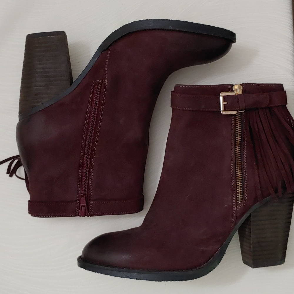 Steve Madden. Woodmere Women's 4 inch Heel Fringed Ankle Boot